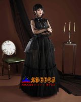 『ウェンズデー』シーズン 2 アダムス・ファミリー ウェンズデー・アダムス イブニングドレス コスプレ衣装