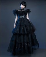 アダムス・ファミリー「ウェンズデー」コスプレ衣装 ゴシックドレス完全セットでイベント最強定番に✨