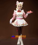【大人気】Overwatch アッシュ ピンクメイド コスプレ ネコ耳 & しっぽ付き 撮影・イベントに