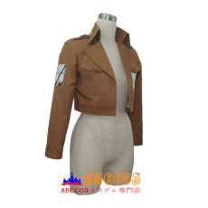 画像3: 進撃の巨人 リヴァイ 訓練兵団 エレン・イェーガー ミカサ アルミン ジャケット コート　コスプレ衣装 abccos製 「受注生産」 (3)