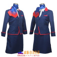 画像2: 日本航空 JAL 制服 CA キャビンアテンダント スチュワーデス 制服 コスプレ衣装   abccos製 「受注生産」 (2)