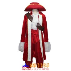 画像1: ディズニー ピーター・パン フック船長 セット風 海賊 コスプレ衣装   abccos製 「受注生産」 (1)