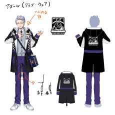 画像2: 専用ページ   ツイステッドワンダーランド クラブ・ウェア   イデア・シュラウド アズール・アーシェングロット  コスプレ衣装 abccos製 「受注生産」 (2)