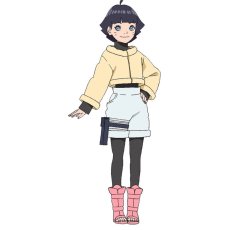 画像1: 専用ページ BORUTO(ボルト)・うずまきヒマワリ(アカデミー)の衣装 コスプレ靴 コスプレ衣装 abccos製 「受注生産」 (1)