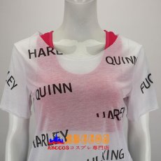 画像3: ハーレイ・クインの華麗なる覚醒 Birds of Prey ハーレイ・クイン コスプレ衣装 白い透けシャツだけ コスプレ衣装 abccos製 「受注生産」 (3)