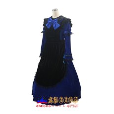 画像3: メイドカフェ 定番 ブラック・ブルー 召使い 喫茶店 メイド服 コスプレ衣装 abccos製 「受注生産」 (3)