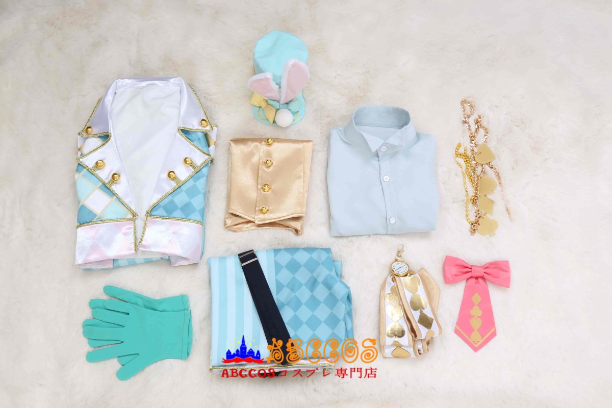 画像25: ディズニーツイステッドワンダーランド 薔薇の王国のホワイトラビット・フェス フロイド·リーチ Floyd Leech コスプレ衣装 abccos製 「受注生産」 (25)