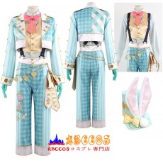 画像26: ディズニーツイステッドワンダーランド 薔薇の王国のホワイトラビット・フェス フロイド·リーチ Floyd Leech コスプレ衣装 abccos製 「受注生産」 (26)