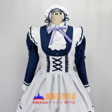 画像11: 戌神ころね／いぬがみ ころね ロリータ風 メイド服　ワンピース  パ一プル/トュロ一 ネクタイ コスプレ衣装 abccos製 「受注生産」 (11)