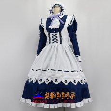 画像4: 戌神ころね／いぬがみ ころね ロリータ風 メイド服　ワンピース  パ一プル/トュロ一 ネクタイ コスプレ衣装 abccos製 「受注生産」 (4)