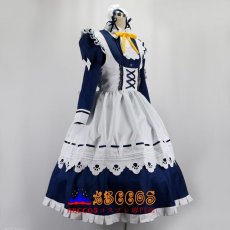 画像8: 戌神ころね／いぬがみ ころね ロリータ風 メイド服　ワンピース  パ一プル/トュロ一 ネクタイ コスプレ衣装 abccos製 「受注生産」 (8)