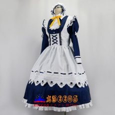 画像9: 戌神ころね／いぬがみ ころね ロリータ風 メイド服　ワンピース  パ一プル/トュロ一 ネクタイ コスプレ衣装 abccos製 「受注生産」 (9)