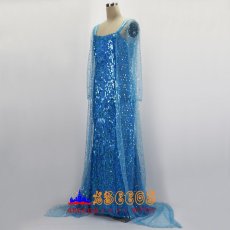 画像4: ディズニー アナと雪の女王 エルサのサプライズ Frozen Fever エルサ Elsa コスプレ衣装 abccos製 「受注生産」 (4)