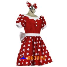 画像2: ディズニー Minnie ミニー風 コスプレ衣装 abccos製 「受注生産」 (2)