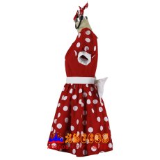 画像4: ディズニー Minnie ミニー風 コスプレ衣装 abccos製 「受注生産」 (4)