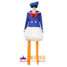 画像1: 東京ディズニーランド Donald Duck ドナルドダック ブル一 海軍服 コスプレ衣装 abccos製 「受注生産」 (1)