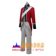 画像2: Axis Powers ヘタリア イギリス アーサー 独立戦争 軍服 コスプレ衣装 abccos製 「受注生産」 (2)