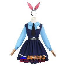 画像1: 【売り切れ即終】ズートピア ジュディ・ホップス 半袖/長袖 コスプレ衣装 abccos製 「受注生産」 (1)