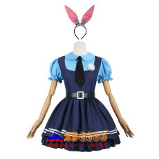 画像3: 【売り切れ即終】ズートピア ジュディ・ホップス 半袖/長袖 コスプレ衣装 abccos製 「受注生産」 (3)