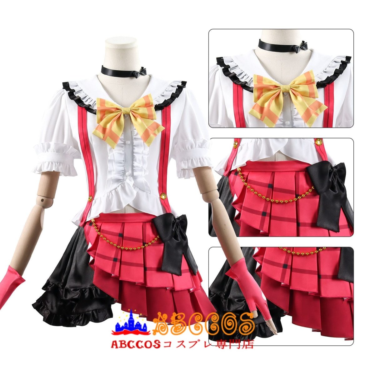 画像6: 【売り切れ即終】LoveLive!ラブライブ！スクールアイドルフェスティバル スクフェス 高坂 穂乃果（こうさか ほのか）打歌服 コスプレ衣装 abccos製「受注生産」 (6)