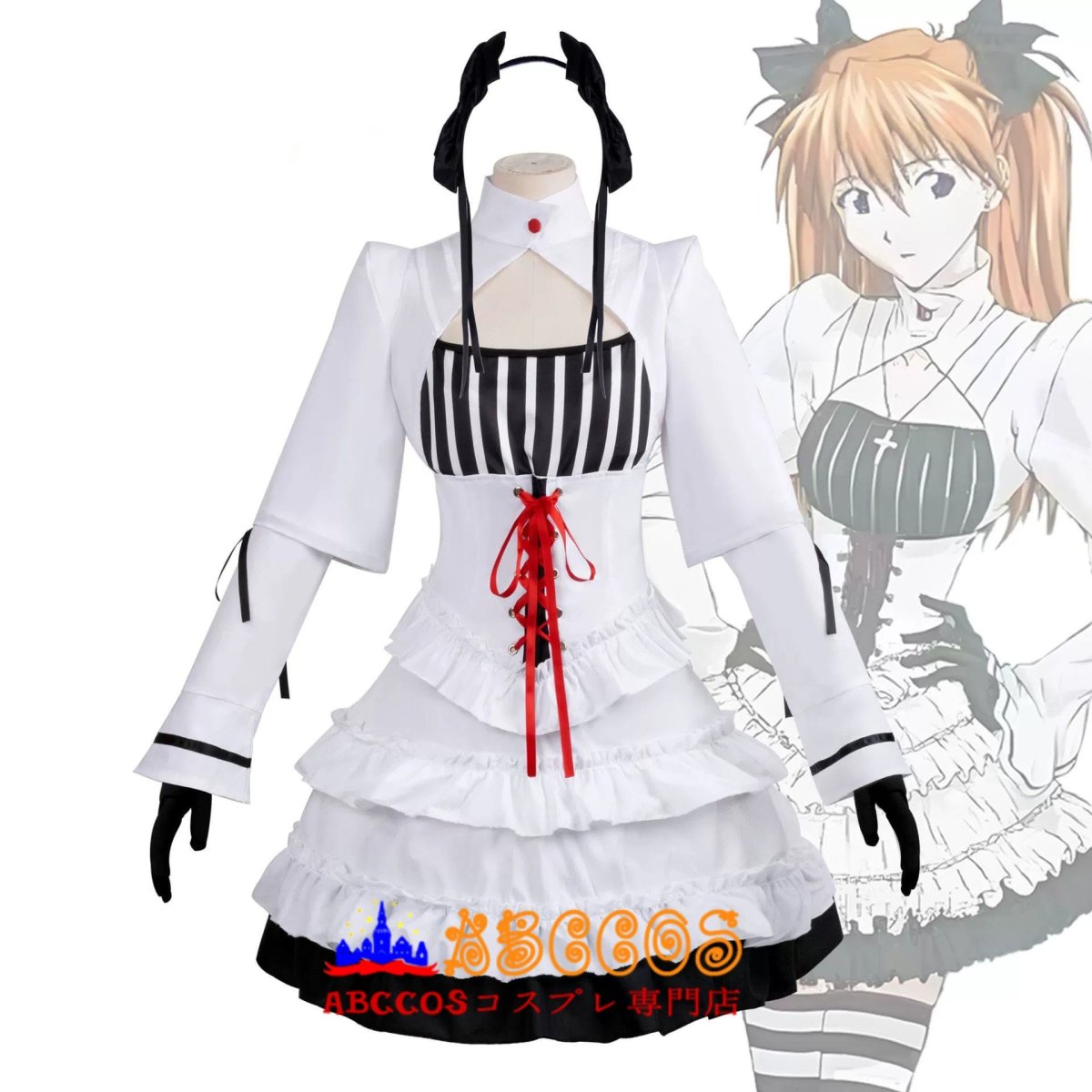 画像6: 【売り切れ即終】新世紀エヴァンゲリオン EVA 惣流・アスカ・ラングレー コスプレ衣装 abccos製 「受注生産」 (6)