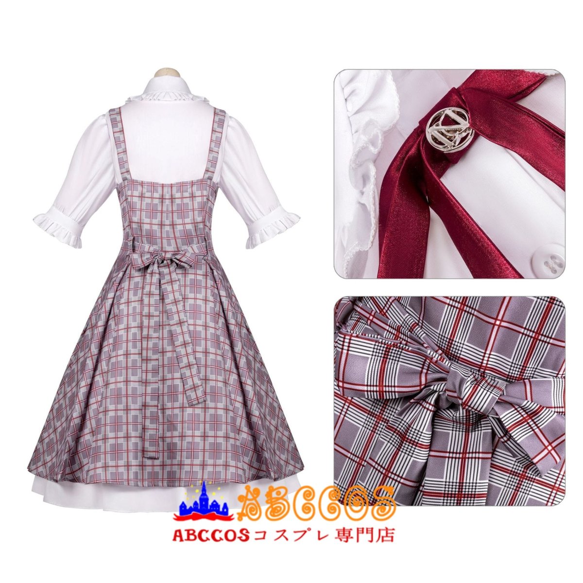 画像14: 【売り切れ即終】真愛の百合は赤く染まる 本庄真奈美 （ほんじょう まなみ）神崎愛実（かんざき まなみ）コスプレ衣装 abccos製「受注生産」 (14)