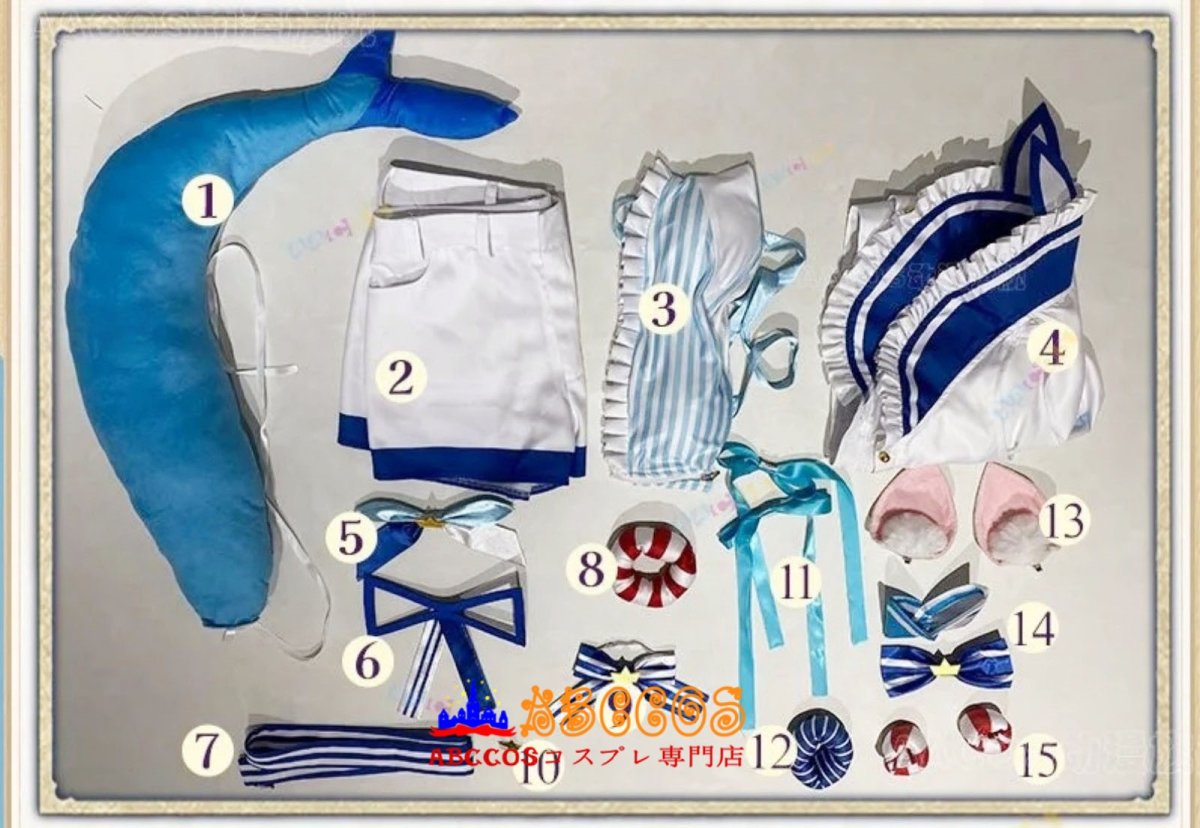 画像5: 【売り切れ即終】バーチャルYouTuber SABA Sameko さめこさば コスプレ衣装 abccos製 「受注生産」 (5)