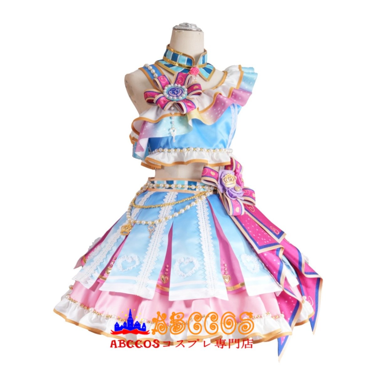 画像1: 【売り切れ即終】アイカツ！アイドルカツドウ！ 星宮いちご 霧矢あおい コスプレ衣装 abccos製 「受注生産」 (1)