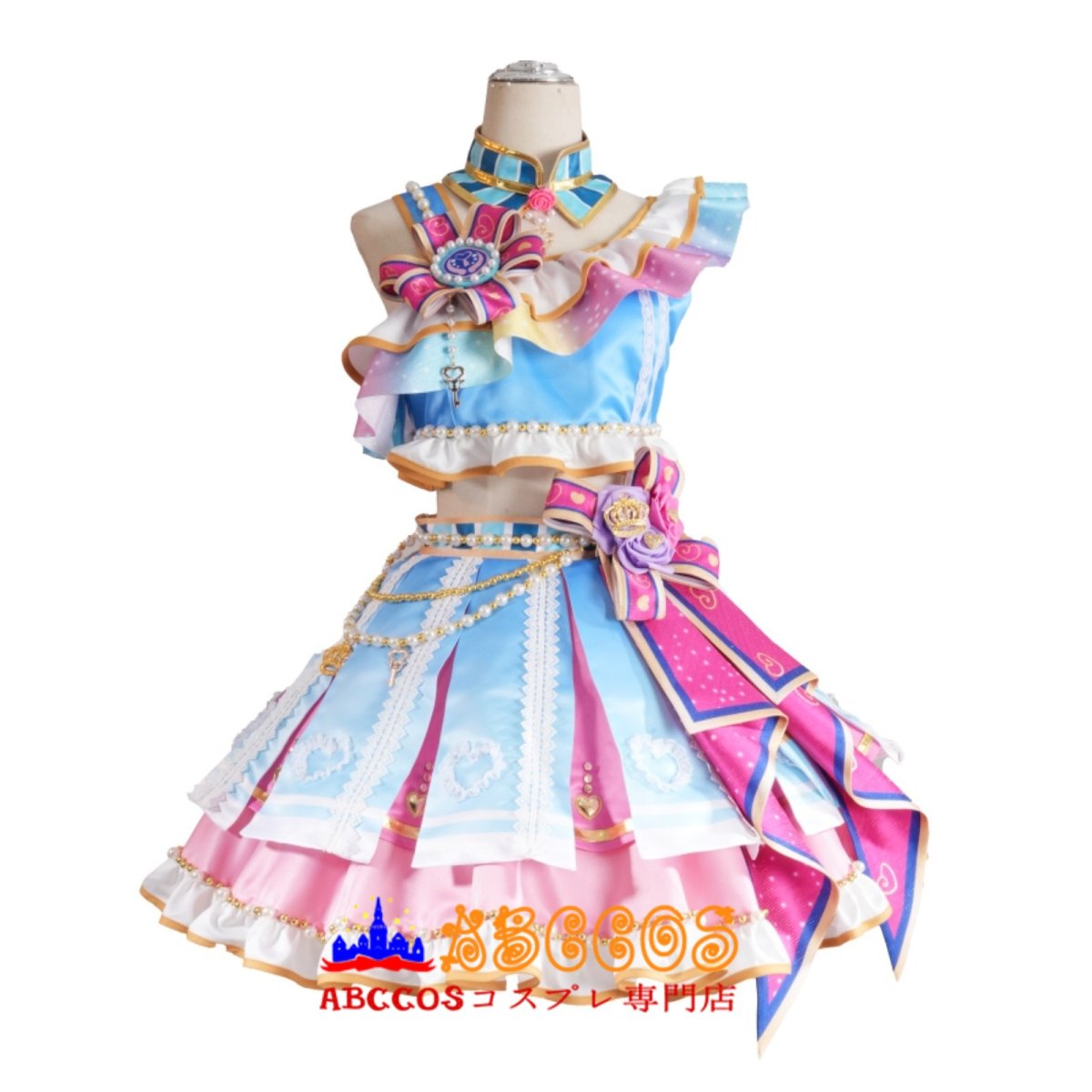 画像2: 【売り切れ即終】アイカツ！アイドルカツドウ！ 星宮いちご 霧矢あおい コスプレ衣装 abccos製 「受注生産」 (2)