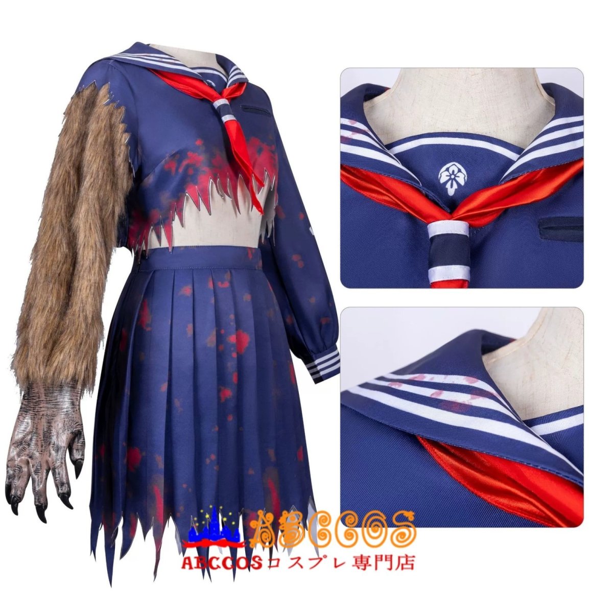 画像5: 【売り切れ即終】サイレントヒル f（SILENT HILL f）主人公 深水雛子 JK制服 コスプレ衣装 abccos製 「受注生産」 (5)