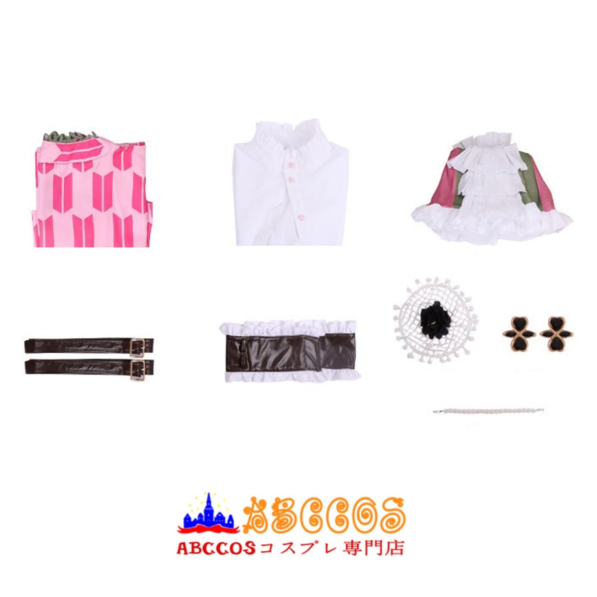 画像9: 【売り切れ即終】鬼滅の刃 甘露寺 蜜璃/かんろじ みつり コスプレ衣装 abccos製 「受注生産」 (9)