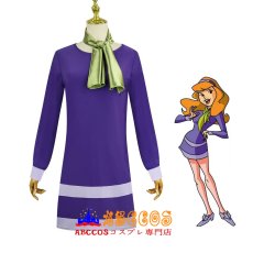 画像4: 【売り切れ即終】弱虫スクービーの大冒険（Scoob!）ダフネ Daphne コスプレ衣装 abccos製 「受注生産」 (4)