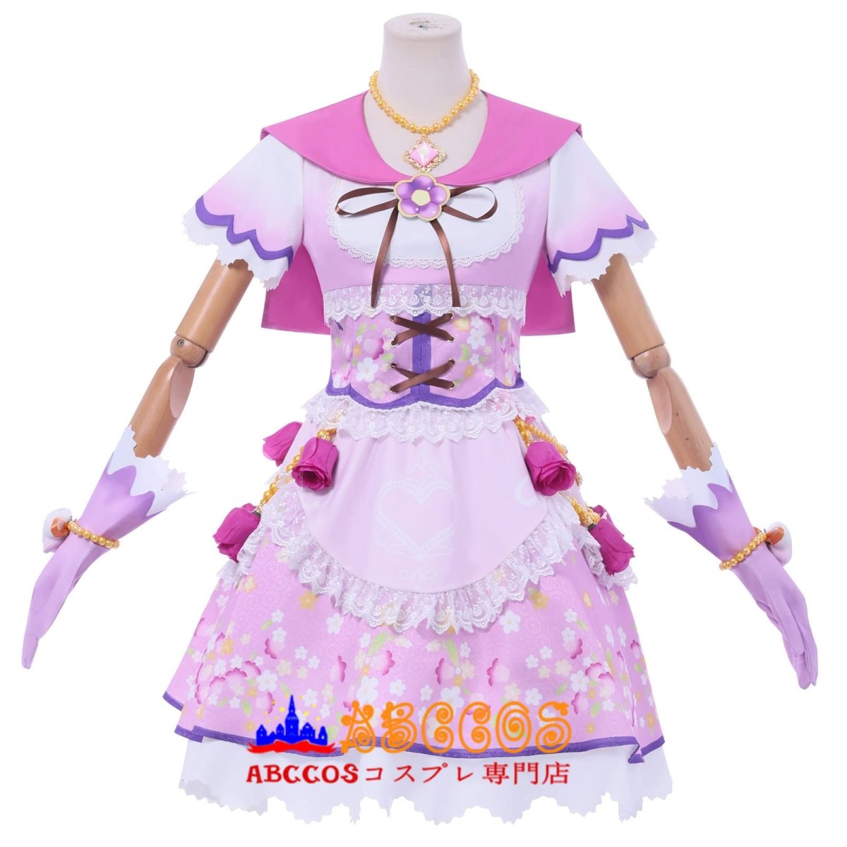 画像1: 【売り切れ即終】アイカツ！アイドルカツドウ！ 星宮いちご  コスプレ衣装 abccos製 「受注生産」 (1)