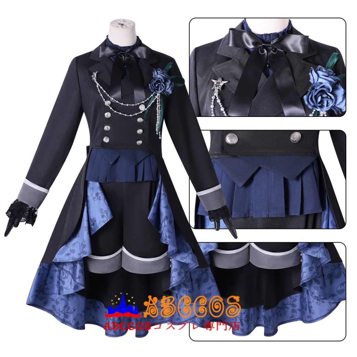 画像4: 【売り切れ即終】Black Butler 黒執事 緑の魔女編 シエル·ファントムハイヴ コスプレ衣装 abccos製「受注生産」 (4)