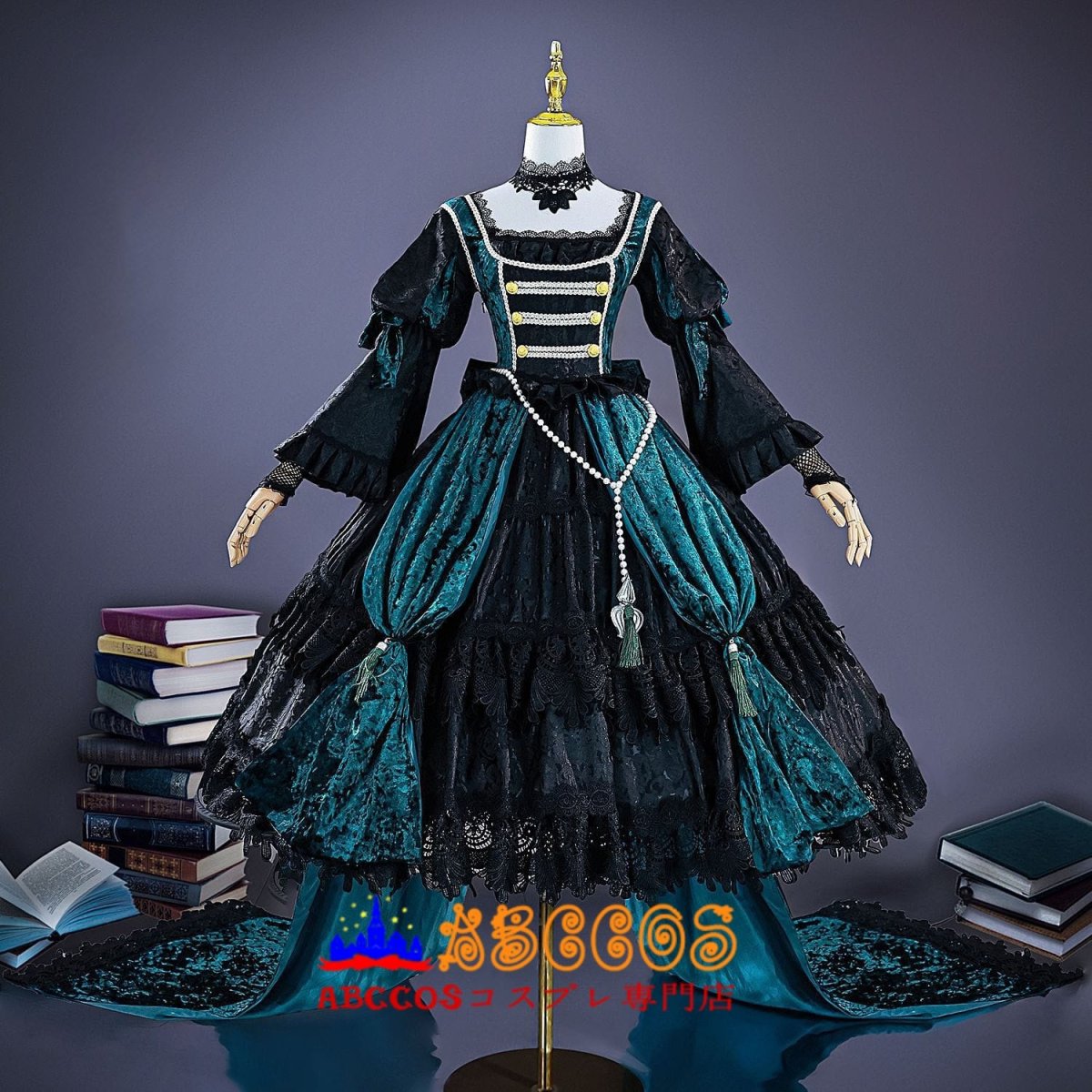 画像2: 【売り切れ即終】黒執事 Black Butler ジーグリンデ・ザリヴァン コスプレ衣装 abccos製「受注生産」 (2)