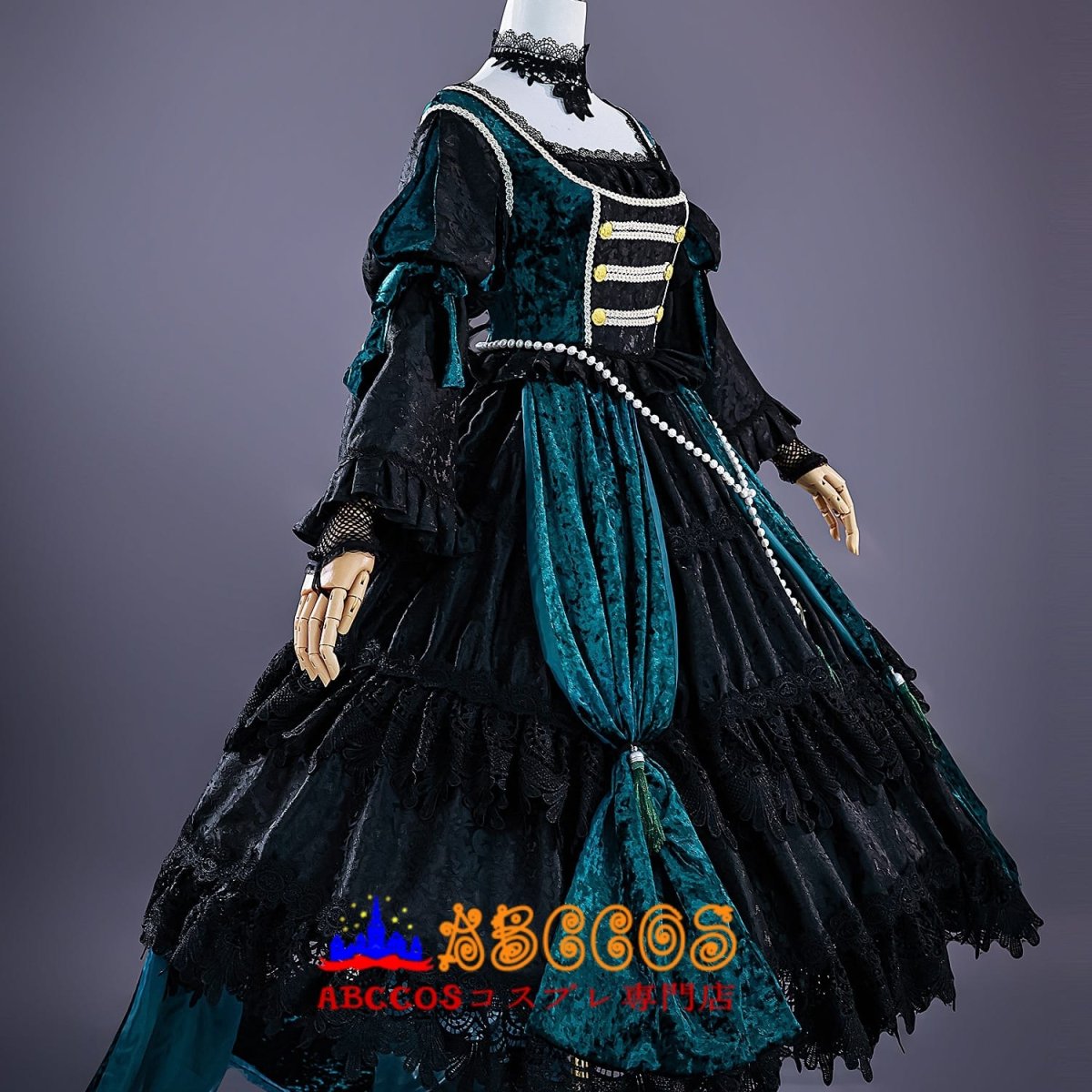 画像3: 【売り切れ即終】黒執事 Black Butler ジーグリンデ・ザリヴァン コスプレ衣装 abccos製「受注生産」 (3)