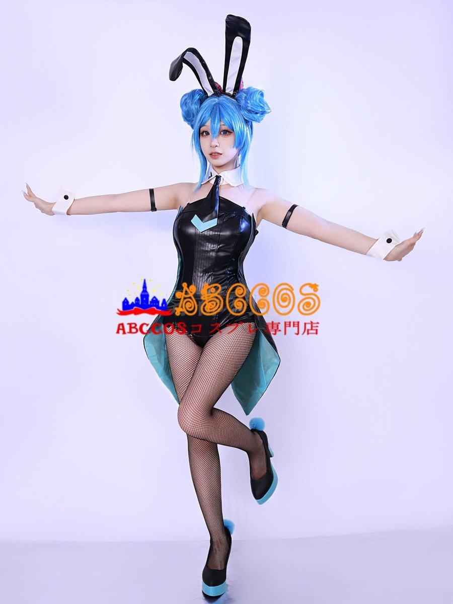 画像8: 【売り切れ即終】バーチャル Virtual バニーガール Bunny Girl ブルー/ブラック コスプレ衣装 abccos製 「受注生産」 (8)