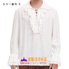 画像6: ルネサンス 中世レトロ風 海賊 シャツ着 コスプレ衣装 abccos製 「受注生産」 (6)