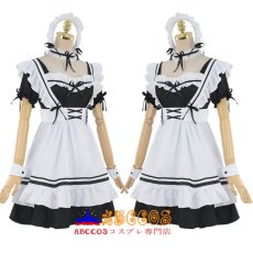 画像4: ゴスロリ風 可愛い ワンピース メイド服 コスプレ衣装 abccos製 「受注生産」 (4)