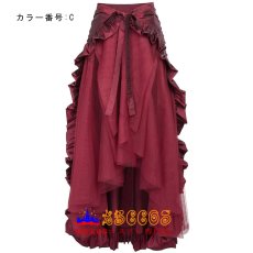 画像9: ゴシック 中世レトロ風 フリル ロングスカート コスプレ衣装 abccos製 「受注生産」 (9)