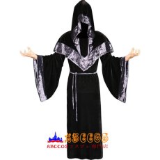 画像1: 中世レトロ風 魔法使いのマント 暗黒系 ショードレス コスプレ衣装 abccos製 「受注生産」 (1)