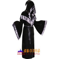 画像2: 中世レトロ風 魔法使いのマント 暗黒系 ショードレス コスプレ衣装 abccos製 「受注生産」 (2)