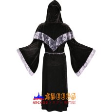 画像3: 中世レトロ風 魔法使いのマント 暗黒系 ショードレス コスプレ衣装 abccos製 「受注生産」 (3)