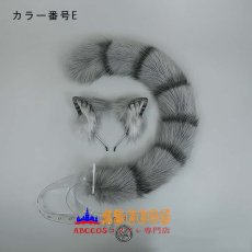 画像6: 茶トラ猫の耳としっぽ ロリータアクセサリー 手作り リアルな獣耳 ヘアバンド しっぽ アクセサリーセット コスプレ道具 abccos製 「受注生産」 (6)