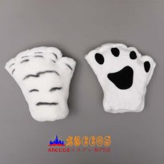 画像7: 子供用 虎の尾の小道具 おもちゃ 虎の爪の露指手袋 虎の耳のヘッドバンドセット コスプレ道具 abccos製 「受注生産」 (7)