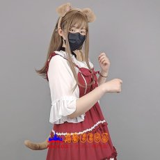 画像4: コスプレコミケ アイテム しっぽ 獣耳 獣尾 髪飾り 蝶結び カチューシャ ３点セット ハロウィン 仮装 小物 コスプレ道具 abccos製 「受注生産」 (4)