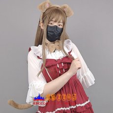 画像6: コスプレコミケ アイテム しっぽ 獣耳 獣尾 髪飾り 蝶結び カチューシャ ３点セット ハロウィン 仮装 小物 コスプレ道具 abccos製 「受注生産」 (6)