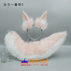 画像4: 手作りコスプレ動物耳としっぽ アクセサリー 道具 玉藻前 キツネ耳ヘッドバンド キツネのしっぽ コスプレ道具 abccos製 「受注生産」 (4)