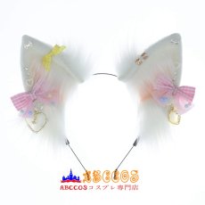 画像1: 髪飾り リボン かわいい ロリータ 髪飾り コミケコスプレアイテム 獣耳 カチューシャ コスプレ道具 abccos製 「受注生産」 (1)