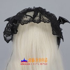 画像5: 手作り ダークレース リボン ベールヘアピン lolita ゴシック ヘアアクセ 少女メッシュ ヘアバンド パーティー コスプレ道具 abccos製 「受注生産」 (5)